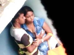 Madurai young tamil lovers boobs press in public